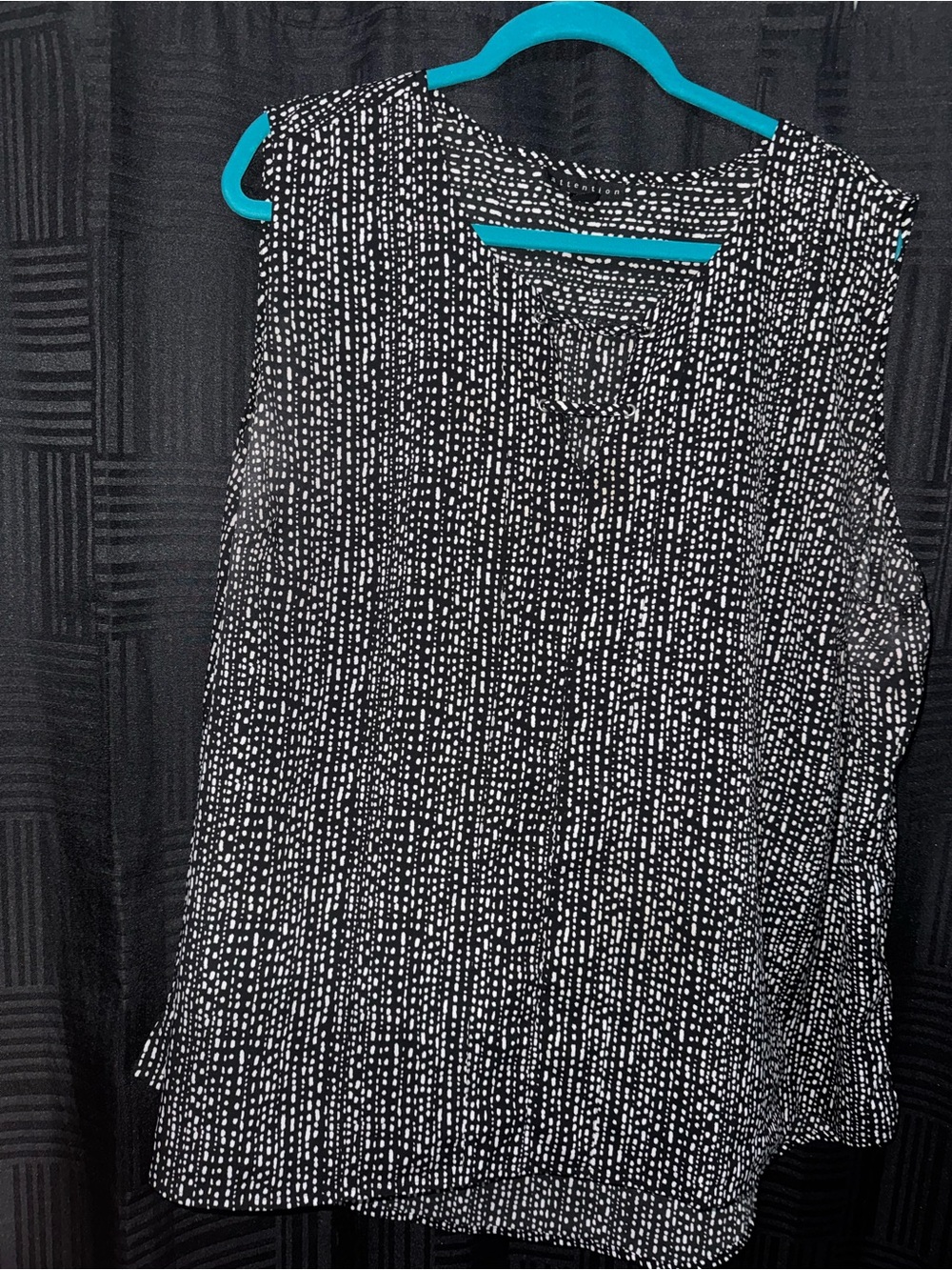 attention Black & White Dotted Sleeveless Camisole